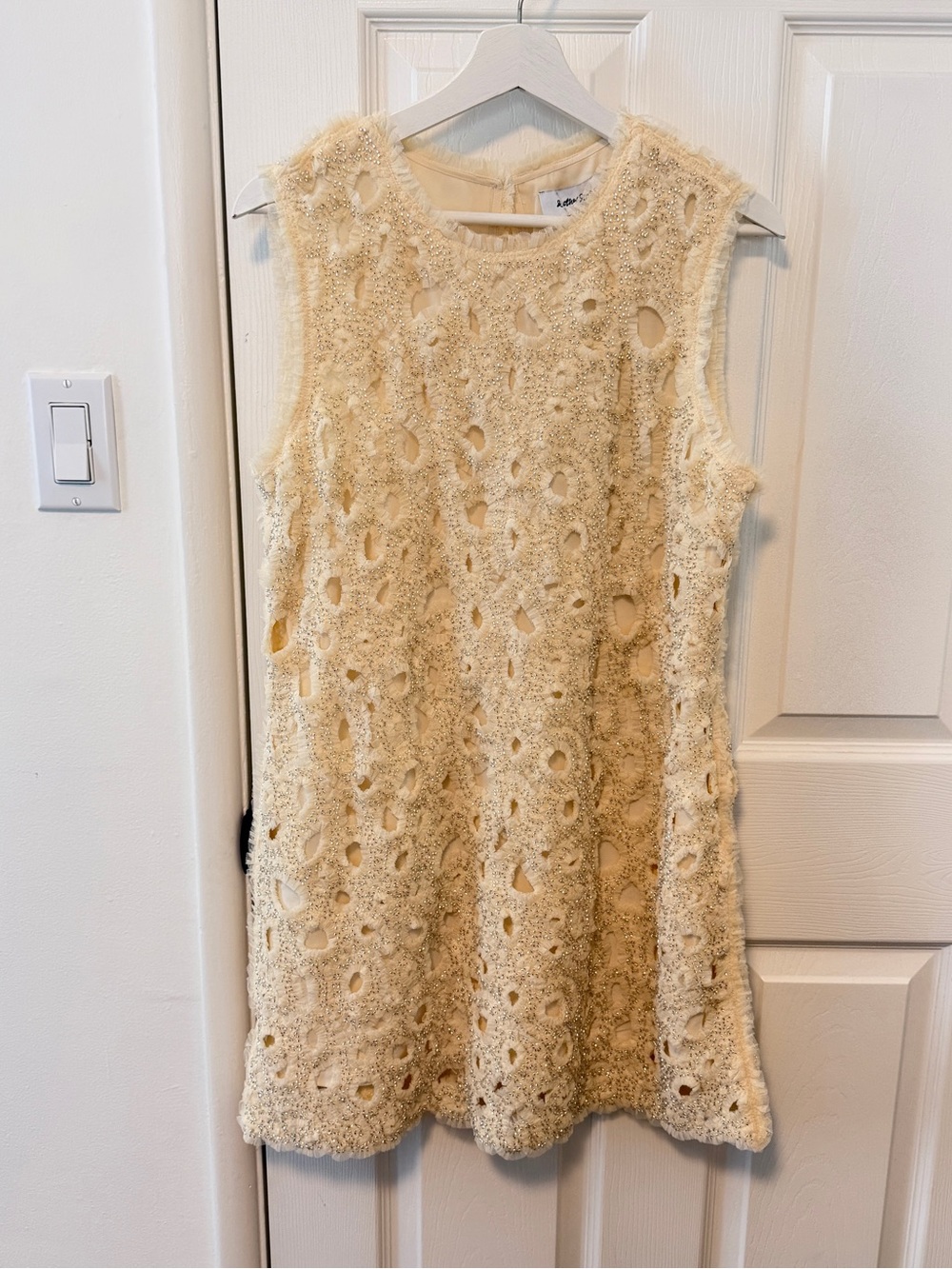 NWT &Otherstories Beaded Tulle Mini Dress - Picture 2 of 13